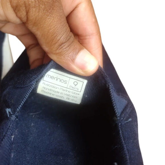 Merinos Men's Slip-Ons Navy/White Size 9 - Picture 6 of 16